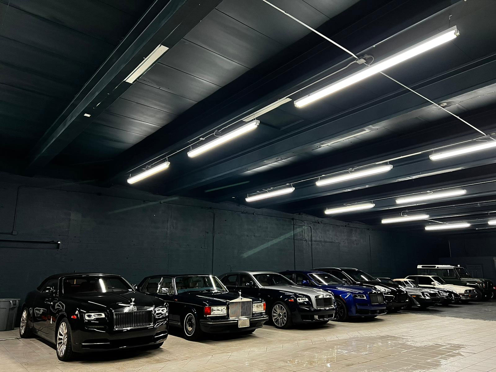 Cars in storage